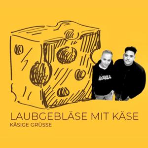 Laubgebläse mit Käse