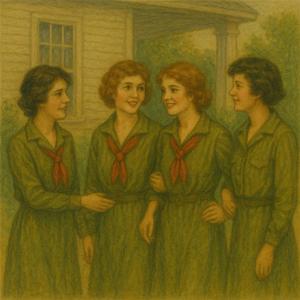 Camp Fire Girls on the Edge of the Desert