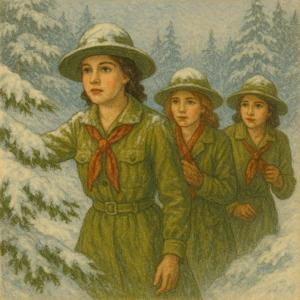 Camp Fire Girls Amid the Snows