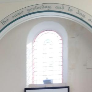 Sunday morning service at Chard Baptist Church