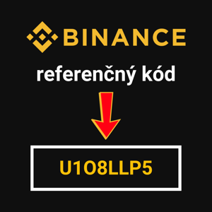 Pridajte referenčný kód Binance: U1O8LLP5