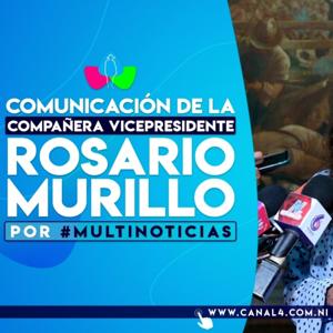 Comunicación Compañera Rosario Murillo