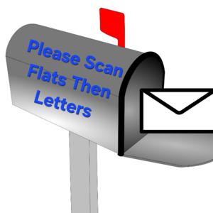 Please Scan Flats Then Letters