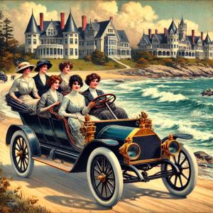 Automobile Girls at Newport