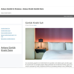 Ankara Günlük Kiralık Daire