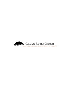 Calvary Baptist Church