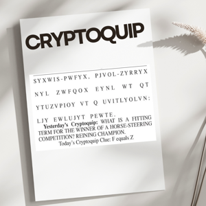 Why Cryptoquips, Crosswords & Jumbles Are Your New Happy Place