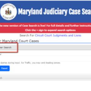 Maryland judiciary Case­ Search