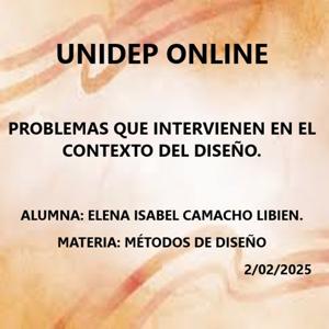 Problemas en el contexto del diseño.