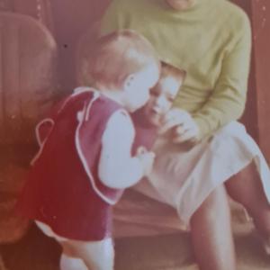 Reflections-  Esmay in the mirror