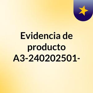 ❖ Evidencia de producto: GA3-240202501-A