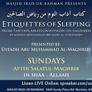 03 Etiquettes of Sleeping