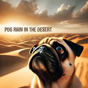 Pug Rain in the Desert