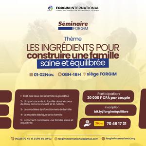 SEMINAIRE FORGIM NOVEMBRE 2024