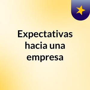 Expectativas hacia una empresa