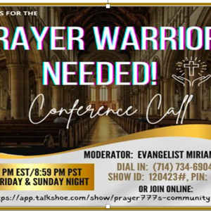 PRAYER777's Community Call