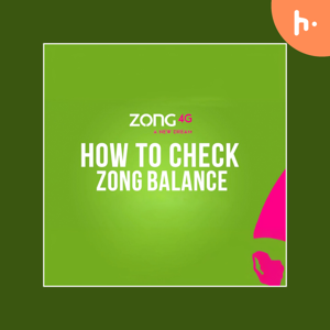 How to check zong balance