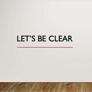 Let's Be Clear Podcast