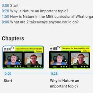 MEE: -  Education for Sustainability 101