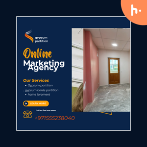 Gypsum partition
