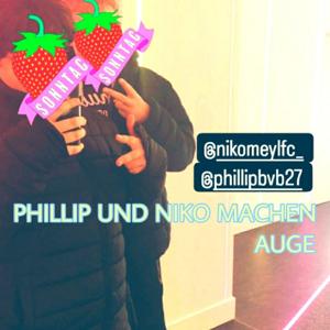 Phillip und Niko machen Auge