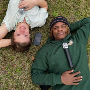 A world with a purple sky