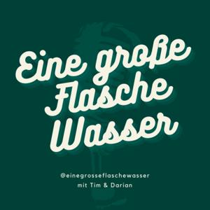 Eine große Flasche Wasser