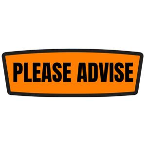 Please Advisory