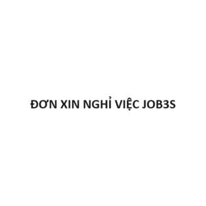 Đơn Xin Nghỉ Việc