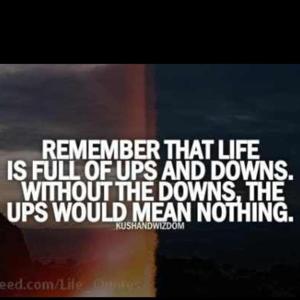 ups and downs of life
