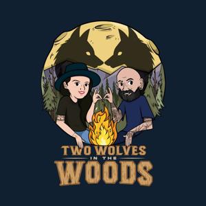 Two Wolves In The Woods