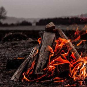 Relaxing sound - burning fire sounds