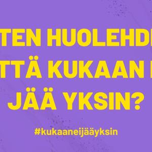#kukaaneijääyksin