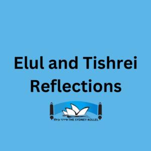 Elul & Tishrei Reflections