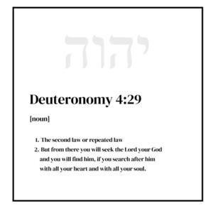 Deuteronomy 4 verse 29