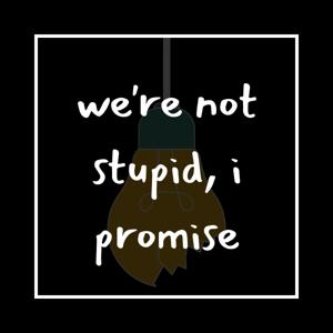 we're not stupid, i promise