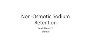 Internal Medicine - Nephrology