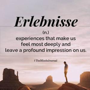 The Birth of Erlebnisse