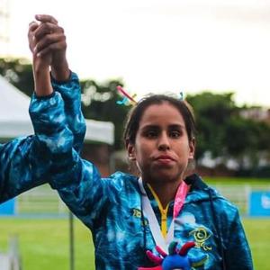 Ionis Salcedo, campeona paratleta