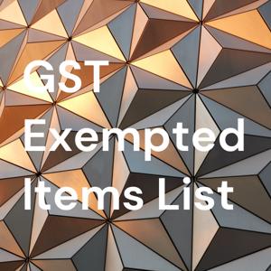 GST Exempted Items List