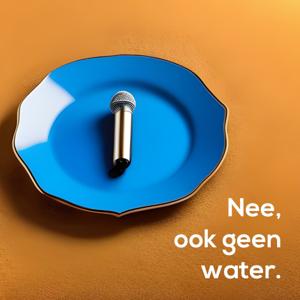 Nee, ook geen water.
