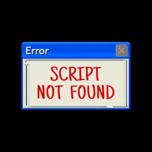 Script Not Found