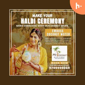 Make Your Traditional Haldi Ceremony Unique with Stamp Coconut