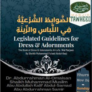 Legislated Guideline for Dress & Adormen