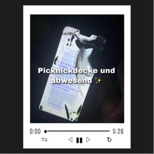 Picknickdecke und abwesend