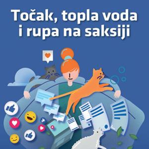 Točak, topla voda i rupa na saksiji