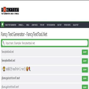 Fancy Text Generator - FancyTextTool.Net