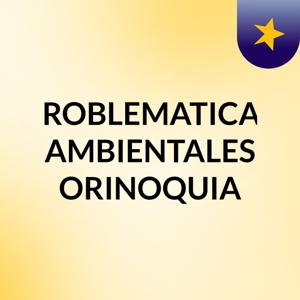 PROBLEMATICAS AMBIENTALES ORINOQUIA