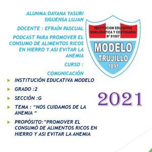 PODCATS "NOS CUIDAMOS DE LA ANEMIA " DAYANA YASURI SIGUENSA LUJAN 2G