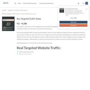 How To Order Web Traffic